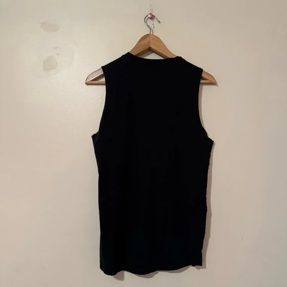 Forever 21 Black angry dog, graphic muscle tee studded shoulder - small - Picture 4 of 6